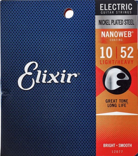 Elixir 12052 Light Saitenset 010-052 E-Gitarre