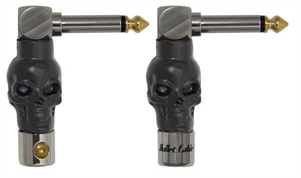 Bullet Cable 90° Stecker-Set Skull
