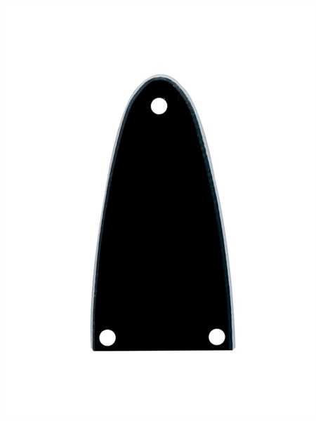 Boston LRC-24 B Truss Rod Cover, parabelförmig, schwarz