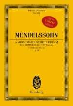 Mendelssohn Ein Sommernachtstraum Fünf Orchesterstücke op. 61 Taschenpartitur