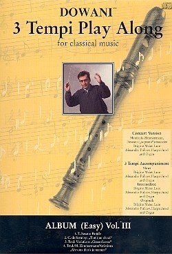 Dowani 3 tempi play along for classical music Album 3 (easy) CD mit Noten im Taschenformat Für Sopra
