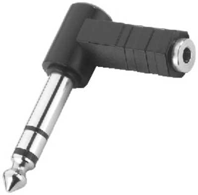 Adapter Klinken-Winkeladapter 3,5mm / 6,3mm