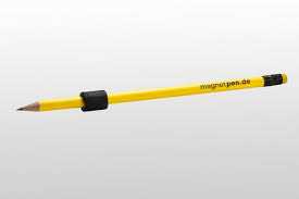 Magnetpen Bleistift &amp; Magnethalter Gelb