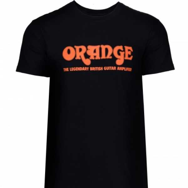 Orange T-Shirt BLK M, schwarz, medium