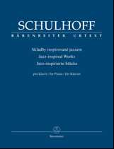 Schulhoff, Jazz -inspirierte Stücke Klavier