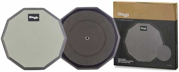 Stagg Practice Pad 8&quot; TD-08R Rubber Surface