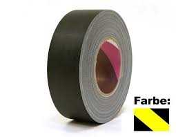 Gerband - Gaffa-Tape gelb/schwarz weich PVC