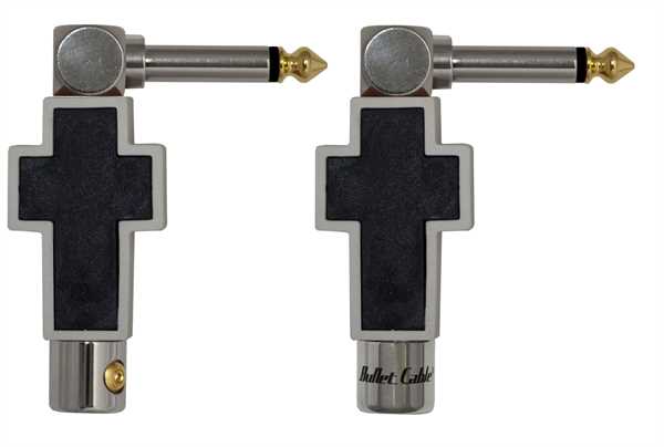 Bullet Cable 90° Stecker-Set White Cross