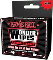 Ernie Ball Poliertuch, Wonder Wipes String Cleaner, 6 Stück